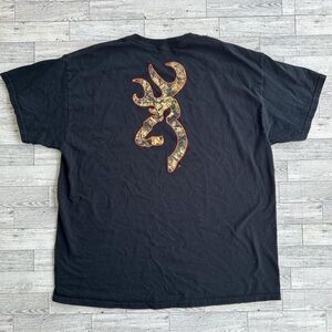 Browning Black Camo Logo Men's Tee